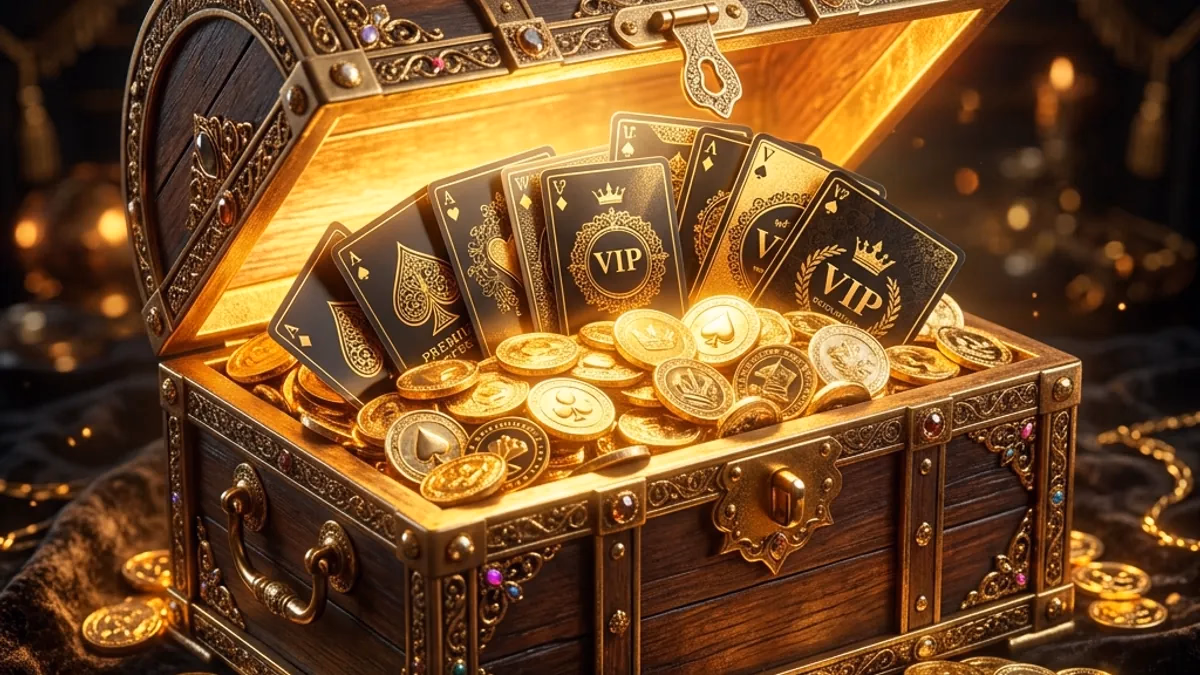 Gaminator Treasure Chest and VIP Cards