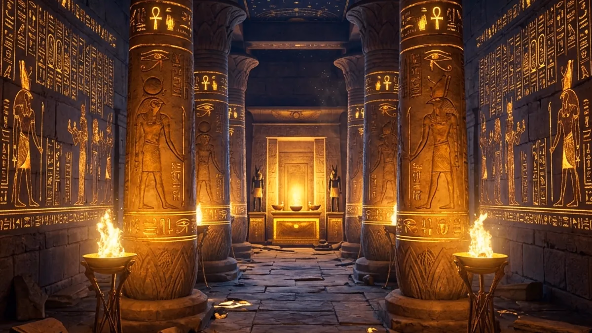 Ancient Egyptian slot machine temple