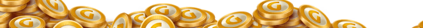 Golden coins decoration